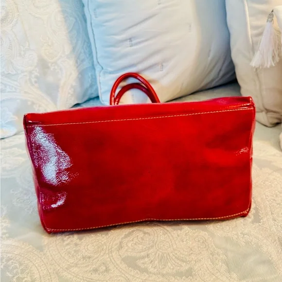 Dooney & Bourke Apple Red Satchel - Picture 4 of 10